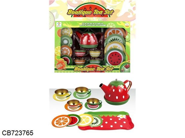 Guojia tinplate fruit tea set