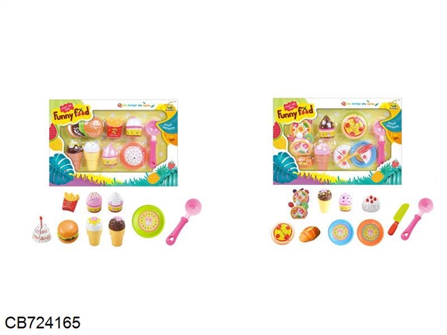 Two kinds of mixed cut puzzle toys
