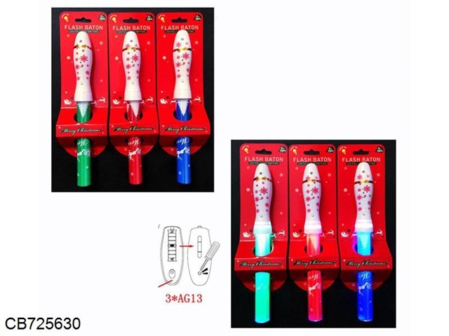 Christmas Flash straight stick (three modes light emitting) package