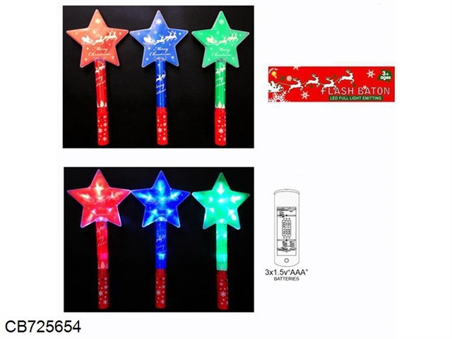 Christmas Pentagram flash stick (three patterns light)