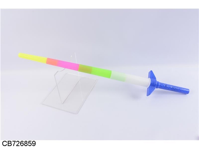 Telescopic sword mixed multicolor luminescence