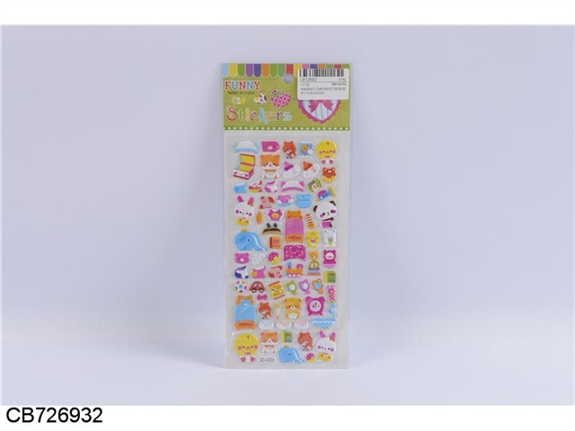 Korean toy bubble sticker