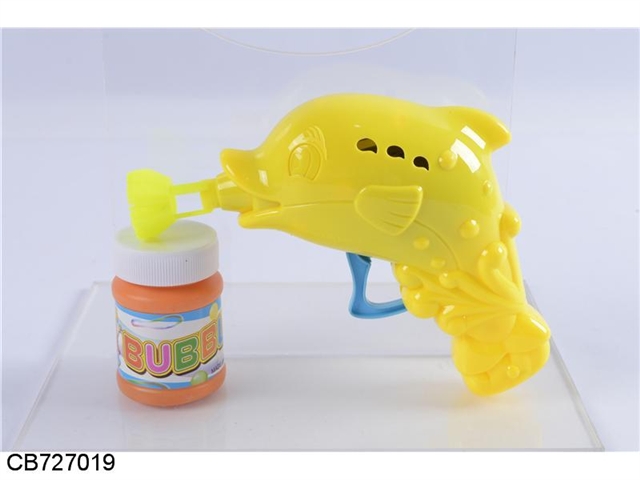 Solid dolphin inertia bubble gun