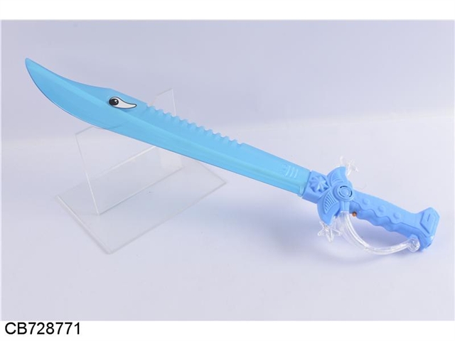 Gravity induction flash music shark knife 3 color mixing