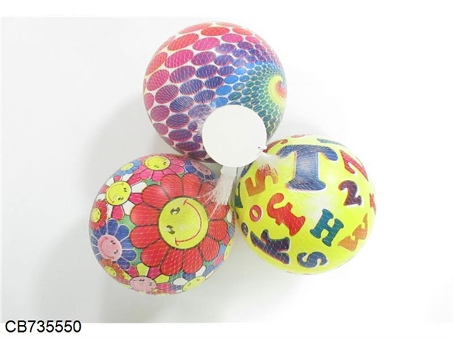 Full color printing ball three mixed