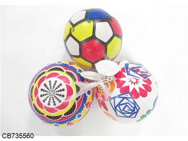 Full color printing ball three mixed