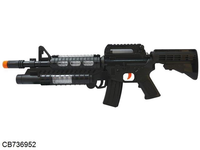 Solid color M16 flash sound gun
