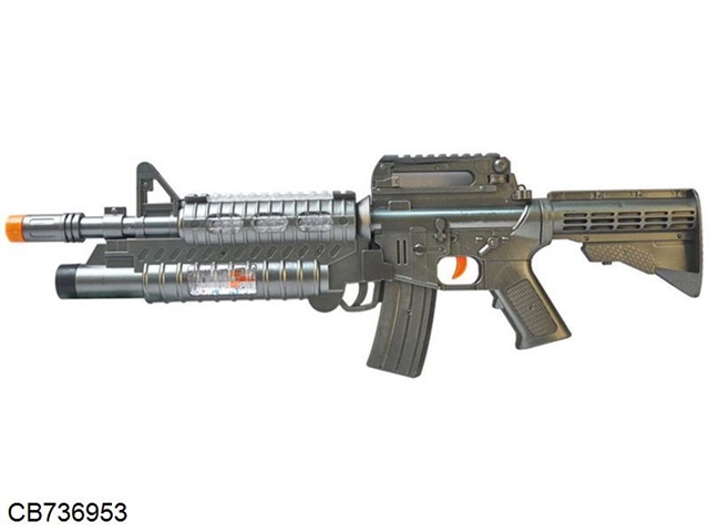 Paint M16 flash sound gun with vibration