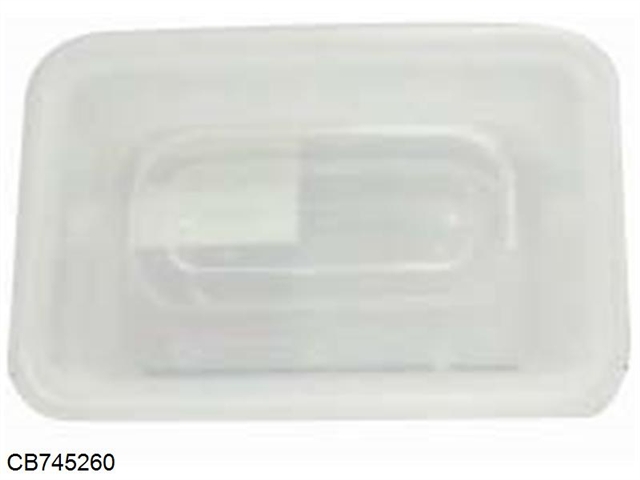 Transparent rectangular 500mlPP lunch box