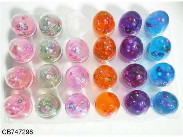 Dinosaur eggs with water colored pearls 24 / boxes