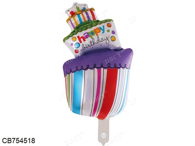 Inflatable fans of your birthday cake 50 bags / bags