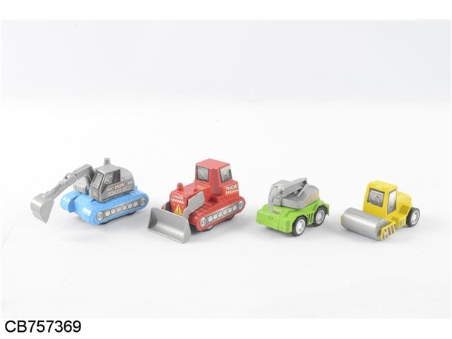 Mini engineering car 4PCS