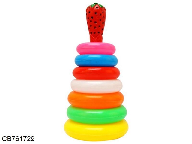 Strawberry round rainbow pagoda