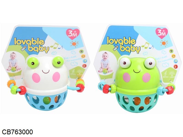 Frog soft rubber baby hand ringing