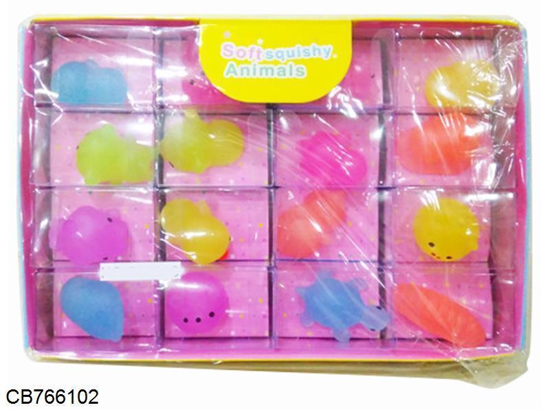 Pinch the little animals (noctilucent) 16 / display boxes