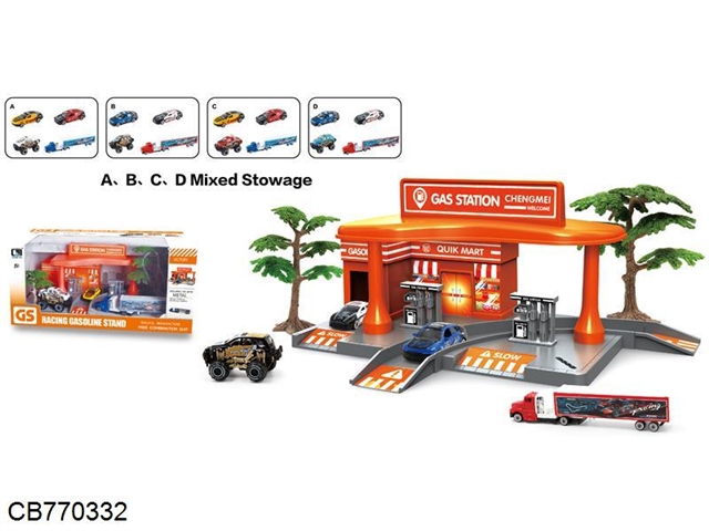 Racing car series 4 filling stations