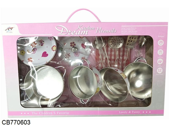 Tinplate tableware set