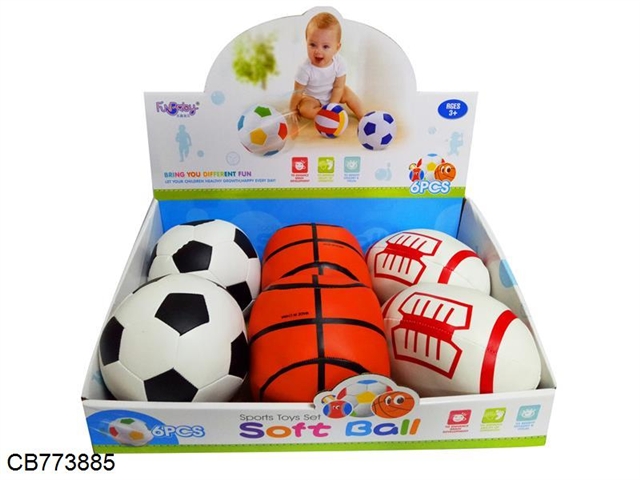 Football / basketball / rugby 4 mixed 6PCS/ boxes