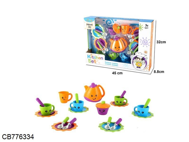 Real color tea set