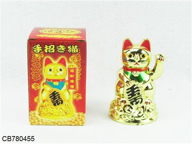 Japanese packaging 4 inch treasure group gold cat gold