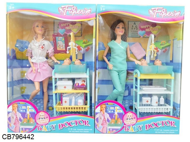 11.5-inch solid Ba Pyrene Doll Doctor Care Suit