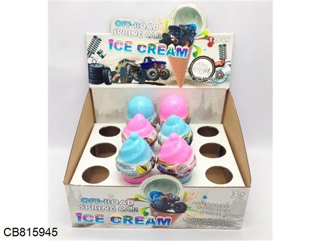 Self-contained off-road vehicle ice-cream lollipop 12pcs/display box (6 mixtures)