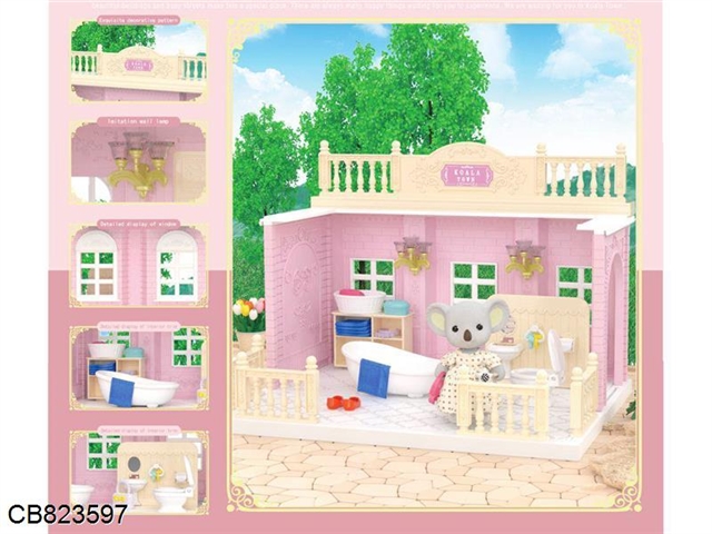 Pink Bathroom Toy House