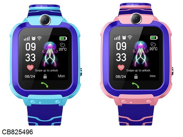 1.4 Inch Touch Screen watch with GPS waterproof blue/pink