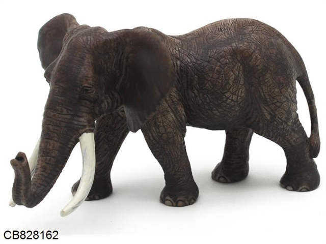 PVC simulated hard rubber animal male African elephant
