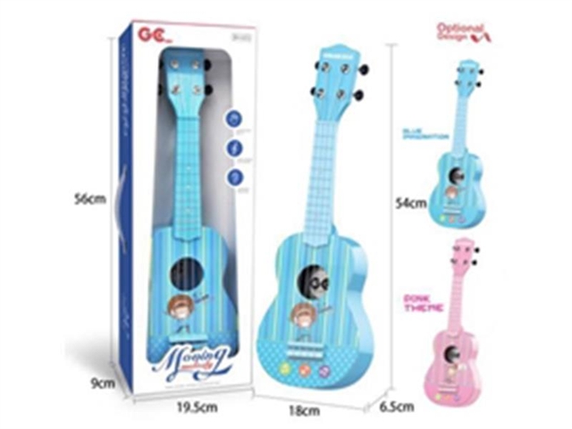 21-inch guitar-shaped Ukraini (sky blue and pink)