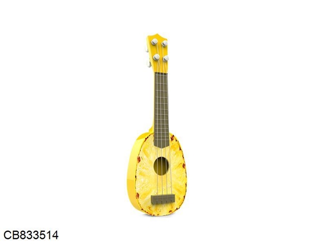 Pineapple guitar, pluckable