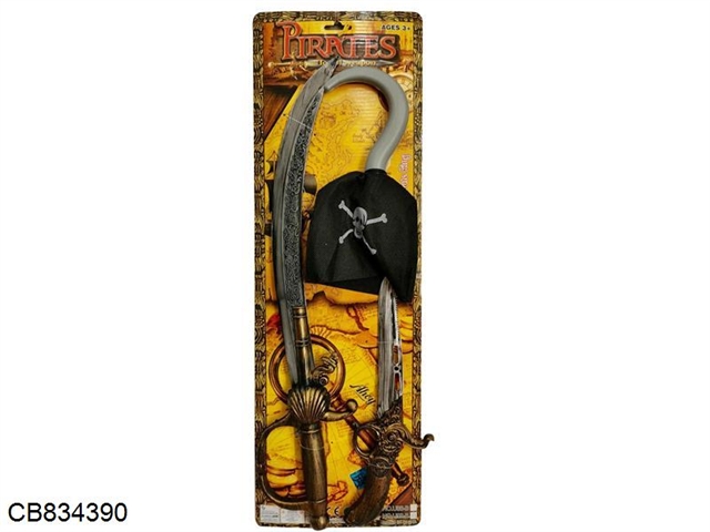 PIRATE TOY (double knife + cloth hook)