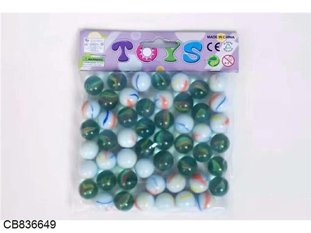 Fish bowl flowerpot 1.6mm marbles 50 pieces Chinese 2 kinds of beads mixed