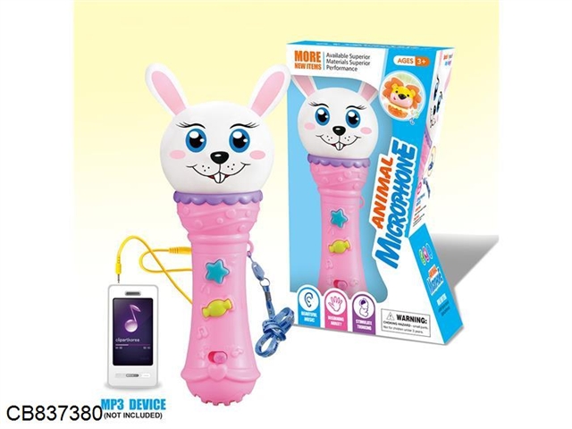 Cartoon rabbit microphone