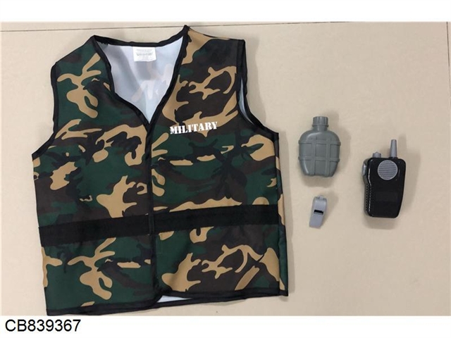 Vest camouflage suit with music intercom