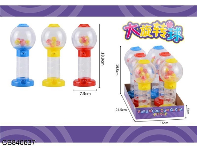 Candy toy big spin ball / 6pcs