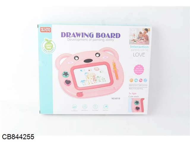 Color magnetic seal bear drawing board (English version)