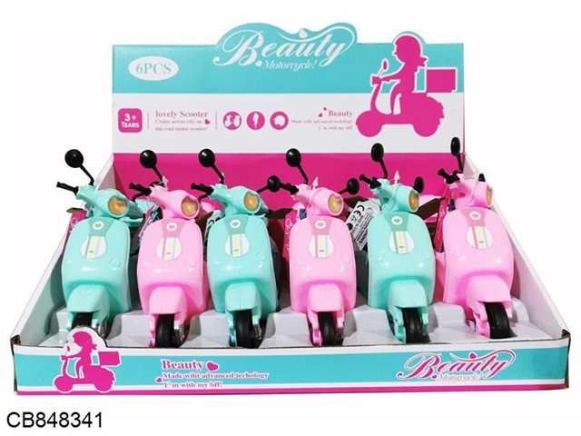 Barbie motorcycle 6pcs / display box