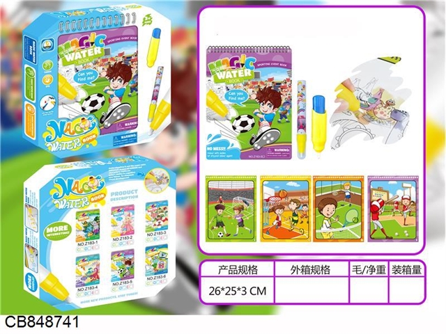 Sports Series Water Picture Book (Double Pen)