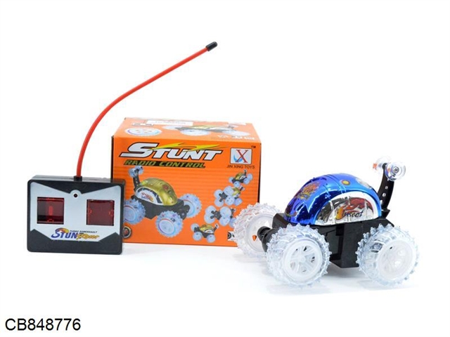 Remote control stunt dumper with light and no music