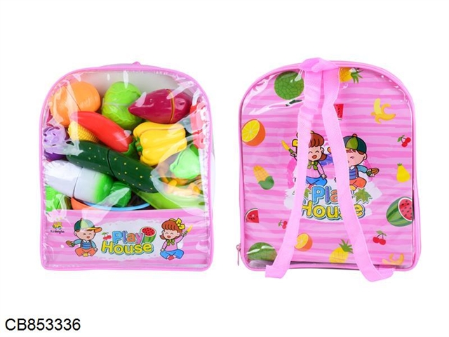 Single cut vegetables for educational toys