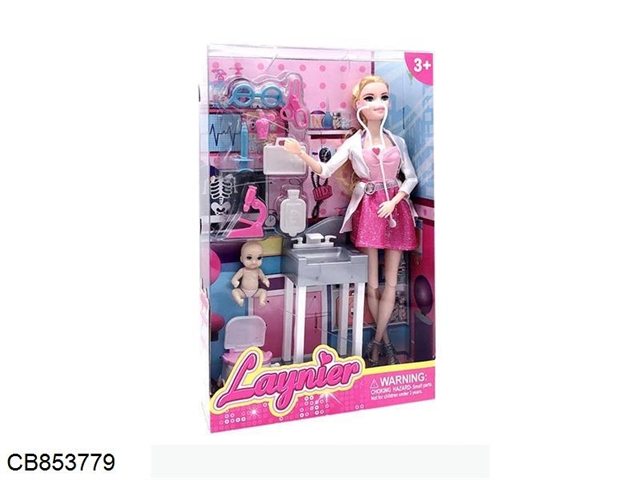 11.5 inch solid body barbie nurse