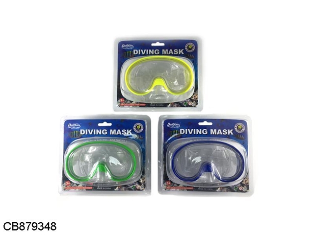 Diving goggles (yellow, blue and green)
