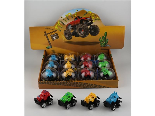 Solid color cross country animal chariot - 12 capsules