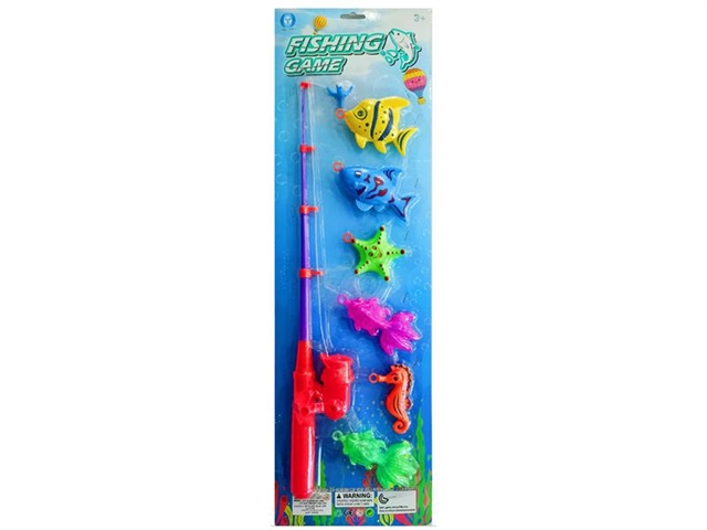 Fishing gear (4 solid color fish + 2 goldfish)