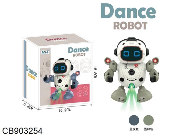 Electric dance light music robot (2-color hybrid) / 3 * AA (1.5V) no power package