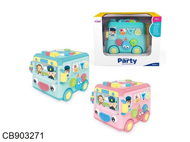 Dream Party - Smart minibus (Pink / Blue monochrome, 3 * AA without electricity)