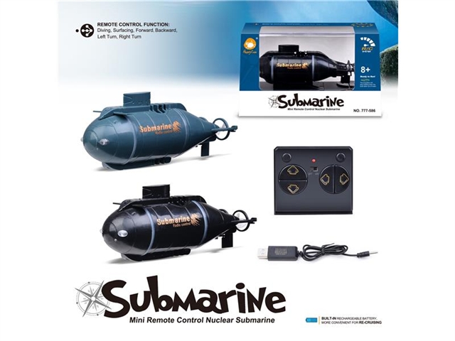 Wireless 6-way remote control submarine