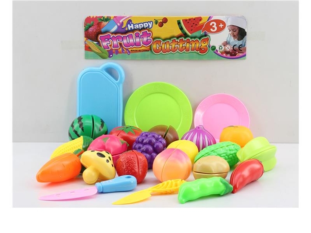 23 piece set of cheeler fruits and vegetables (all fruits and vegetables can be cut)