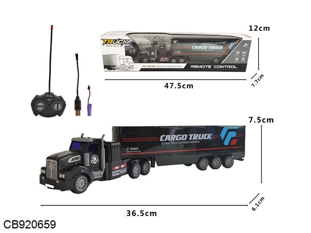 Four way remote control container truck (including electricity)